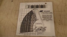 INGERSOLL RAND VR-843C LOAD CHART, 13335021, VR843C, 13 335 021, N.O.S