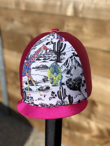 Hat Horse riding hat Cover silk Skull 