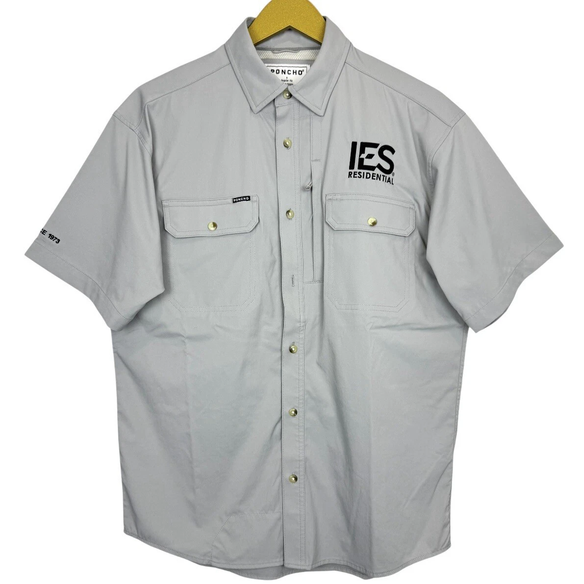 PONCHO Shirt Mens Small Gray S/S Performance Vented Outdoor Fishing Wicking
Opens in a new window or