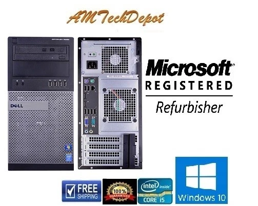 Dell Optiplex 7010 Core i5 3.2Ghz 16GB Win10 Pro 64-BIT 2 TB HDD W/Dual Display - Image 4 of 4