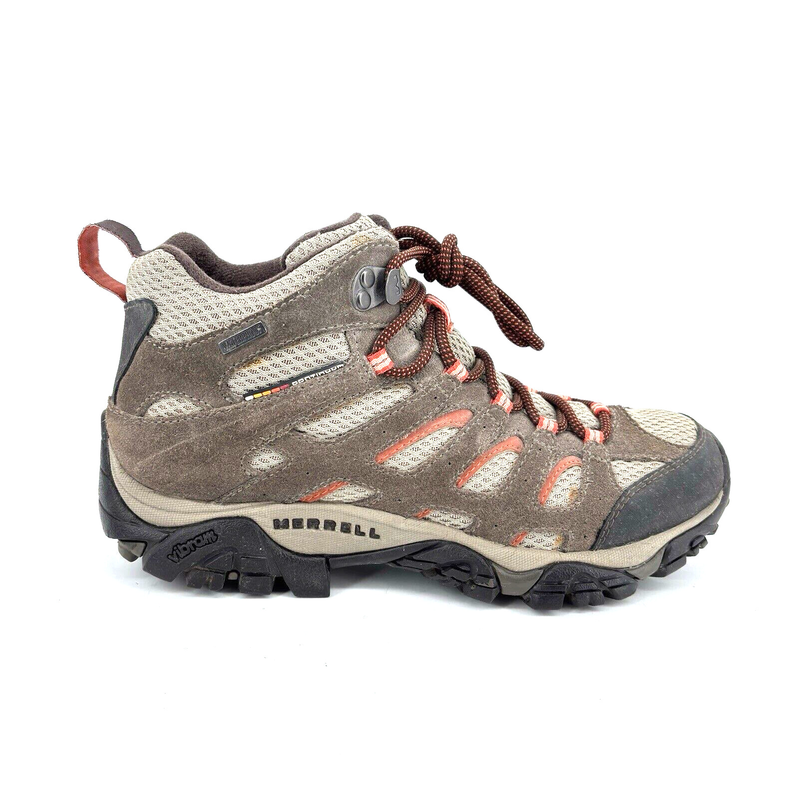 Womens Merrell Moab Brown Suede Waterproof Hiking Boots Lace