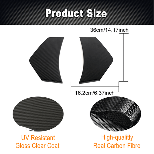 DRY Carbon Hinten Flossen Flaps Splitters Side Canards für Audi R8 V10 2019-2023 - Bild 8 von 13