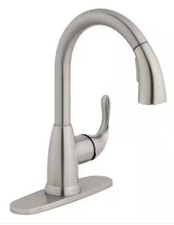 Glacier Bay Dylan 1-Handle Pull-Down Sprayer Kitchen Faucet Stainless Steel