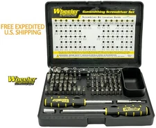 WHEELER Gunsmith 89 Piece Screwdriver Set with Magnetic Drives Handle With CASE