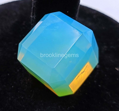 Cubo de ópalo verde natural de 93 quilates Welo piedra preciosa sin tratar certificada australiana 4NUB - Imagen 4 de 8