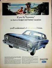 Original 1966 Ford AD: Blue Falcon with No. 1966, Understand about our Falcon