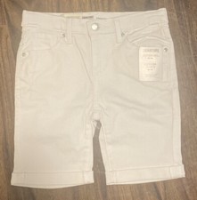 GIRLS LEVI WHITE SHORTS SIZE 8 LEVI STRAUSS SIGNATURE NWT