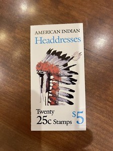 USPS Booklet Scott # BK179 2505a 'Headdresses' MINT BOOKLET