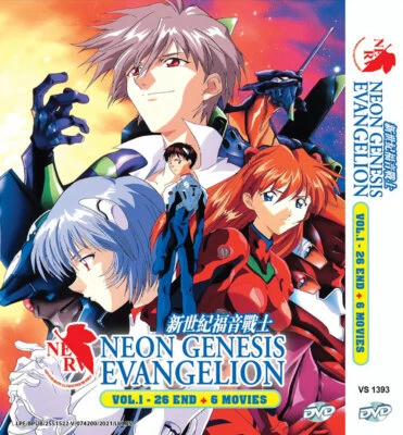 ANIME NEON GENESIS EVANGELION VOL.1-26 END + 6 MOVIE DVD ENGLISH DUBBED - Bild 1 von 4