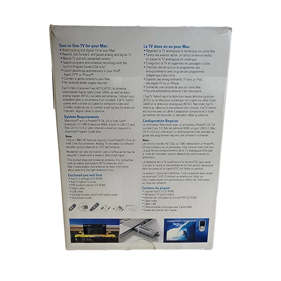 Elgato EyeTV Hybrid Analog / Digital TV Receiver For your Mac. New, Open box - Image 2 of 4