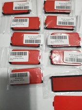 Lot of 10  Red Replacement Ink Pad Self Inking 