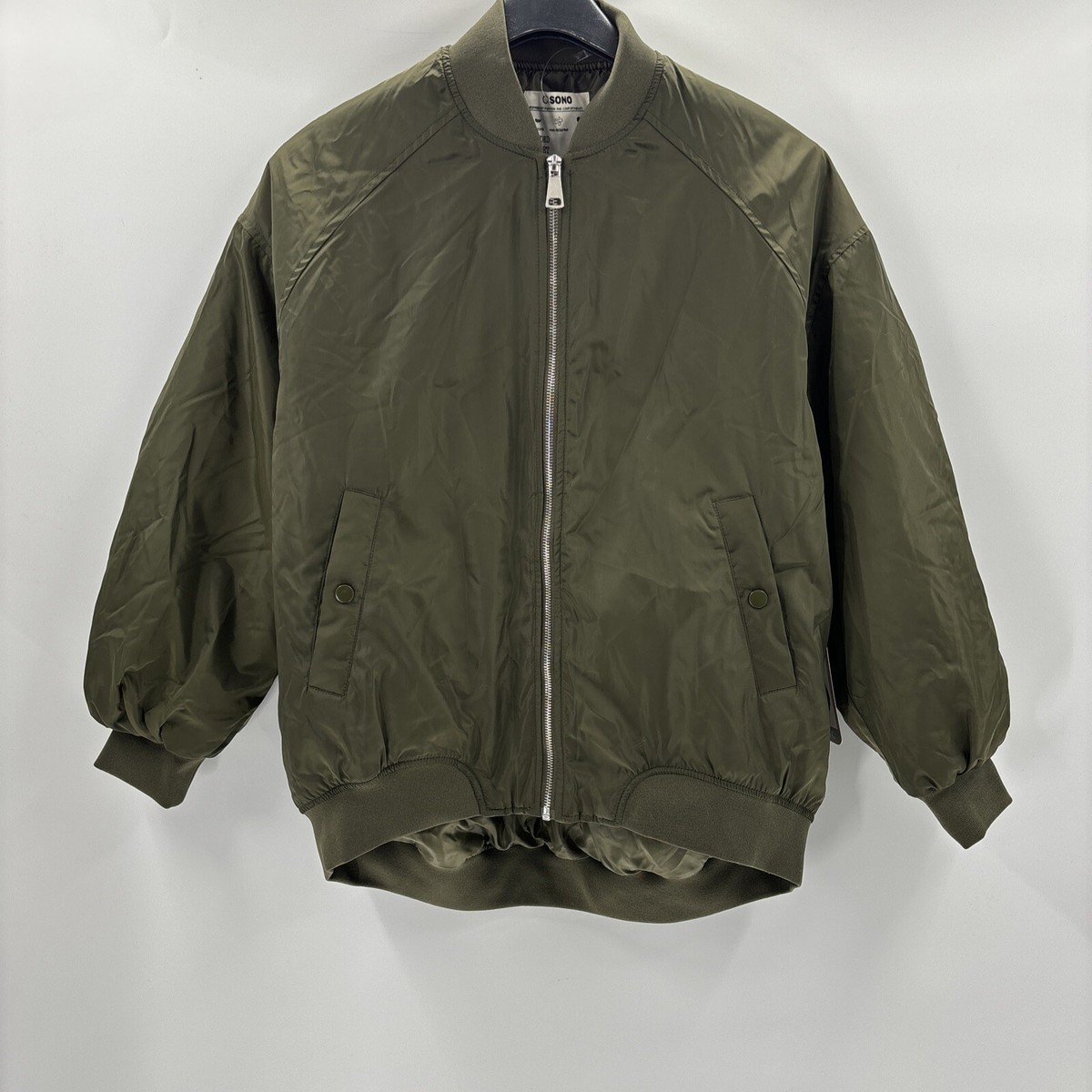 NWT Ci Sono Women's Full Zip Wind Resistant Padded Bomber