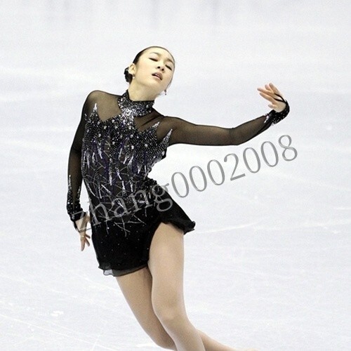 Shiny Ice Figure Skating Dress.Competition Acrobatic Twirling Baton Dance Outfit - Picture 1 of 8