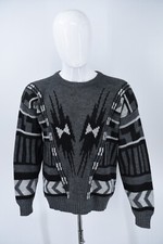 Vintage Hawk Creek Acrylic Sweater USA Made Aztec Southwestern Knit Mens XL