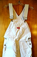 PBB 5 Dickies Off White Denim Bib Overalls 30x30