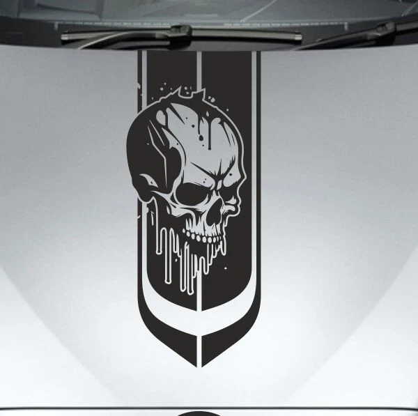 Aufkleber Auto Punisher Totenkopf Schädel Death Skull Dekor Streifen Serious 215 - Bild 1 von 1