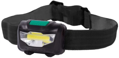 CHILITEC LED Stirnlampe Kopflampe 3W COB High Power LED 80 Lumen dimmbar + Blinkfunktion