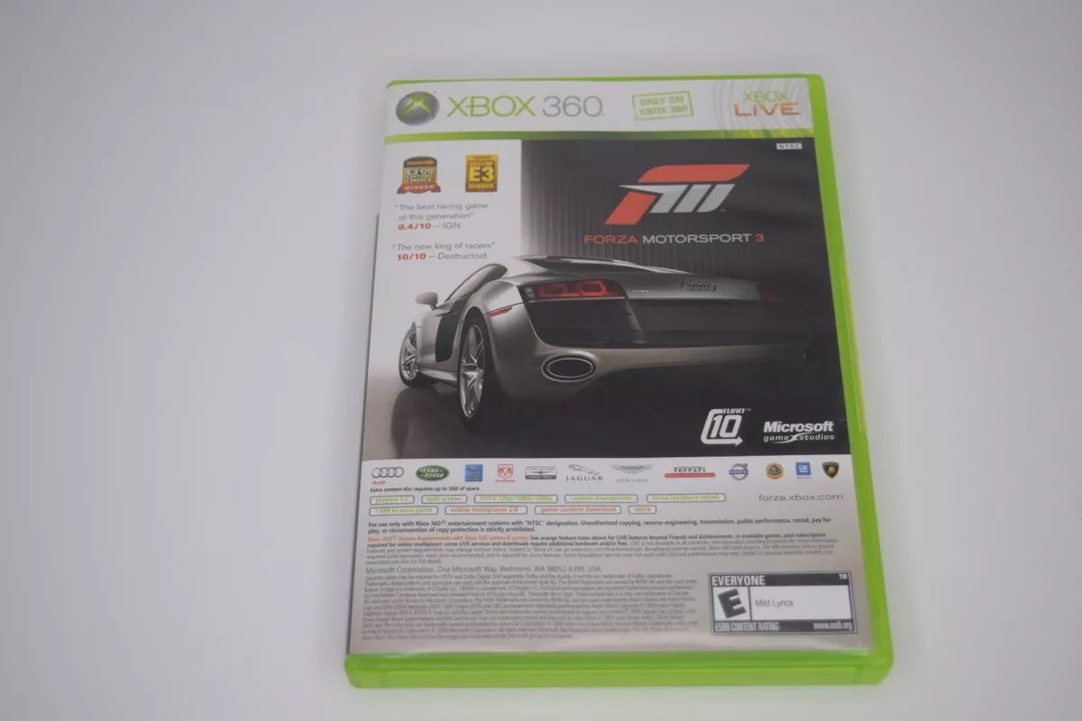 Forza Motorsport 3 ~ Xbox 360 - BND Treasure Chest