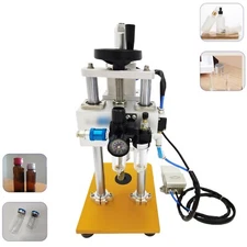 Pneumatic Vial Crimping Sealer Aluminum Bottle Capper 17mm Cover Lidding Machine