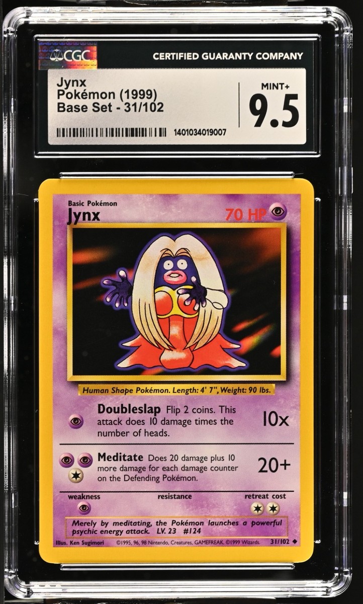 CGC 9.5 Jynx 31/102 Base Set Pokemon 1999