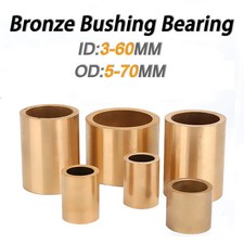Bronze Bushing Bearing Shaft Sleeve Shim Spacer Oily Sleeveing Bearing -All Size
