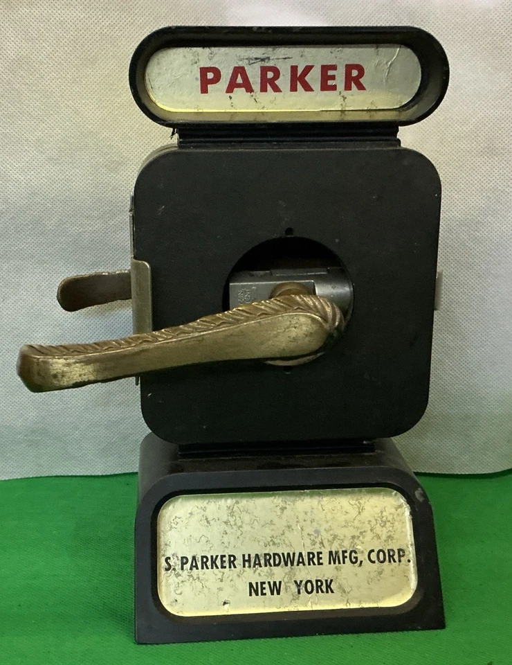Vintage Parker Bronze Store Display Sample Bras Door Knobs Locks Handles RARE ! - Image 3 of 4