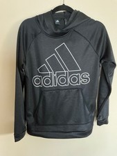 Adidas women s M black climawear long sleeve hoodie hooded sweatshirt