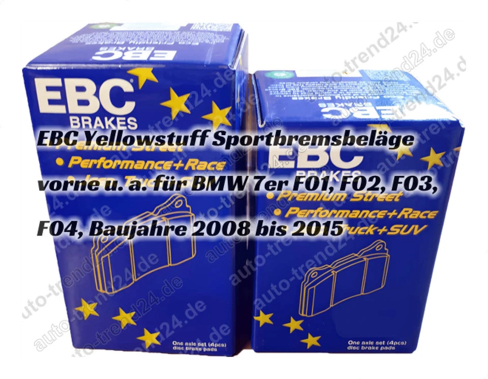 EBC DP42007R Yellowstuff Sportbremsbeläge vorne - Bild 2 von 3