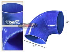 3.5" Silicone Hose/Intake/Intercooler Pipe Elbow Coupler BLUE For Hyundai