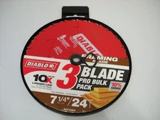 Diablo 7-1/4"  24 Teeth Circular Saw Framing Blade 3 Pack D0724R3 for Wood