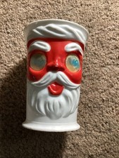1950s Plastic Santa Claus Cup with Moving Len...