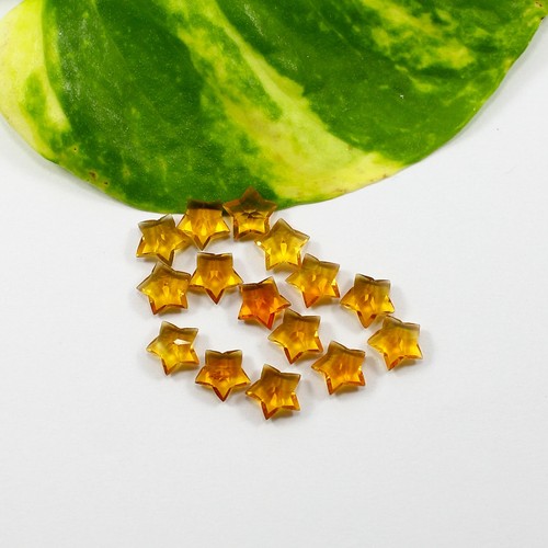 Wholesale Lot 7.85 Ct Natural Citrine Star Faceted Cut Loose Stones For Jewelry - Picture 12 of 13