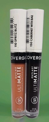 Covergirl Outlast Ultimatte Liquid Lipstick 110 Spritz Blitz .11oz Ea Mixed 2pcs