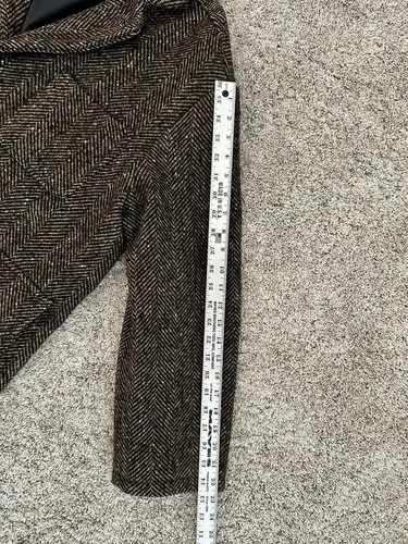 Vintage Eddie Bauer Herringbone Wool-Blend Jacket — Made in USA image 9