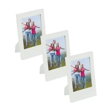 3 Pcs Mini Picture Frames 2.4 x 3.5 Inch Rectangle Photo Frame, Grey