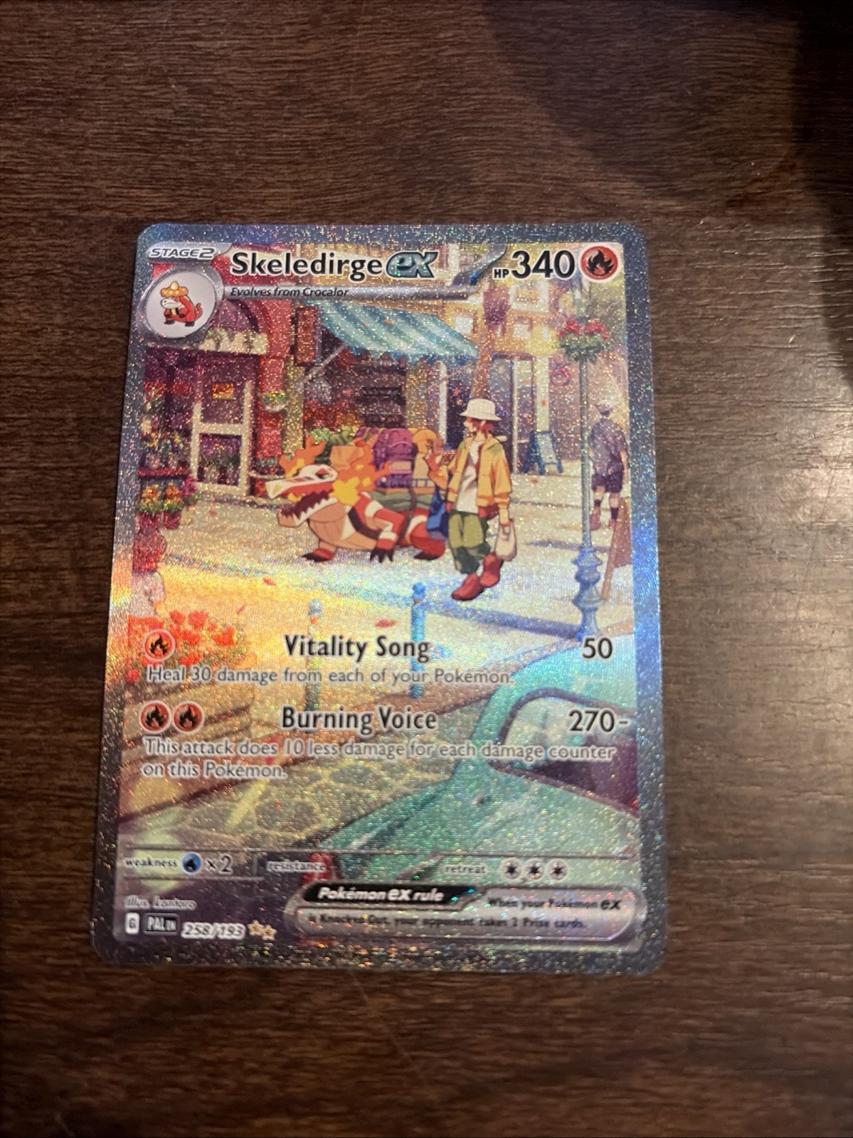 Pokémon TCG Skeledirge EX Paldea Evolved Card 258/193 NM Condition SIR