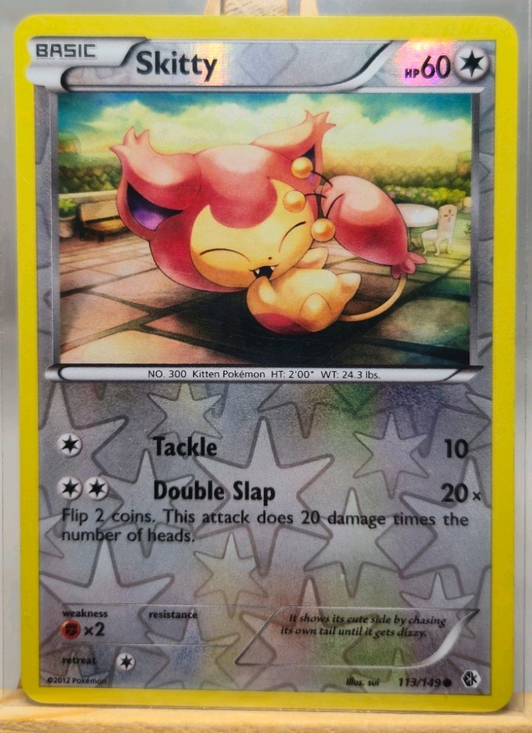 Skitty 113/149 Boundaries Crossed Reverse Holo N/M POKEMON ENGLISH VINTAGE