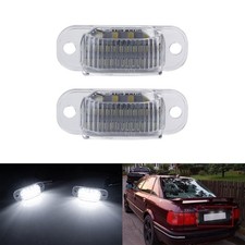 2x LED Kennzeichenbeleuchtung Lampe für Audi 80 B4/8C 91-95,Cabriolet 8G 91-00
