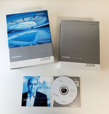 AutoCAD Autodesk 2004 DVD with User's Guide & Serial No.  READ