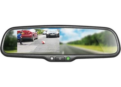 Boyo VTM43M Replacement Rear-View Mirror w/4.3'' TFT-LCD Backup Camera Monitor