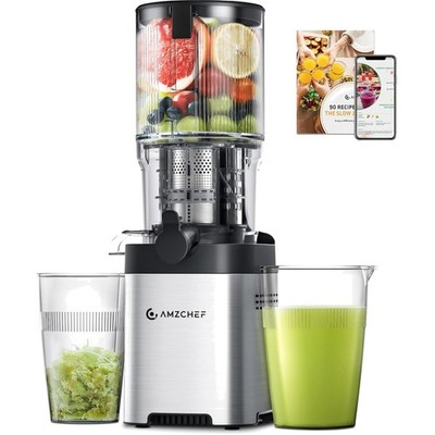 Elektrischer Slow Juicer 136 mm - Kaltpress Entsafter für Gemüse & Obst - Lei...