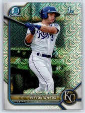 2022 Bowman Mega Box Peyton Wilson BCP-85 Mojo Refractor Kansas City Royals
