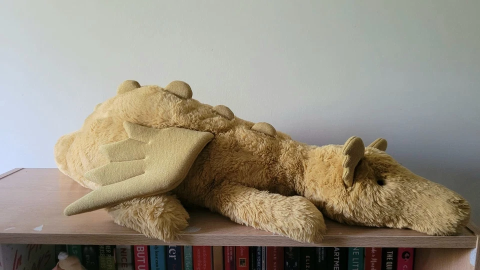 HUGE Golden Jellycat Dragon With Tags - Image 2 of 4