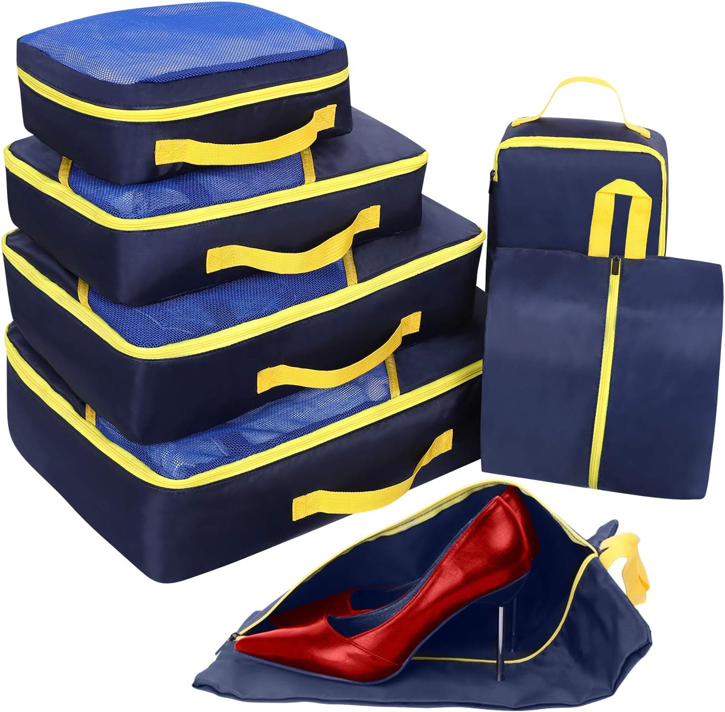 Set Organizer Valigia Professionale Faxsthy | 7 Cubi per Business Trip