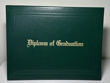 Diploma Cover 8.5x11 Smooth Imprinted "Diploma Of Graduation"Certificate Cover