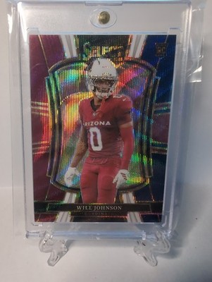 2025 Panini Select - Premier Level Will Johnson #122 Tri-Color Prizm /299 (RC)