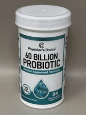 Physician's Choice 60 Billion CFU Probiotic 10 Strains 84 Capsules Exp 7/26