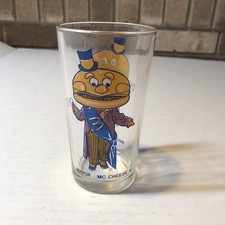 Vintage McDonalds Mayor Mc Cheese Drinking Glass BSH