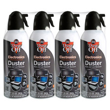 Falcon Dust-Off Compressed Gas Duster 10 oz. 4 Pack Electronics Cleaner.