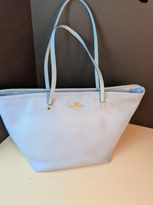 Coach Street Zip Tote Light Sky Blue Pebbled Leather Fair